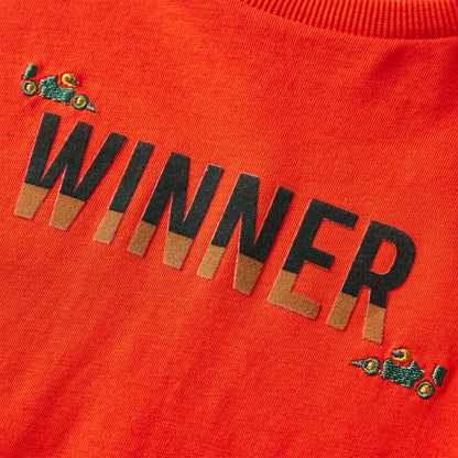 Kinder-Langarmshirt Hellorange 140