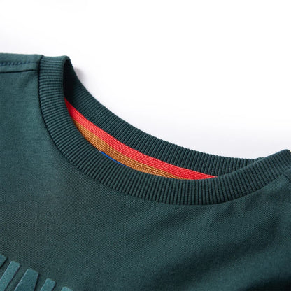 Kinder-Langarmshirt Dunkelgrün 104
