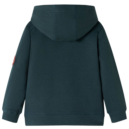 Kinder-Kapuzenpullover Dunkelgrün 116