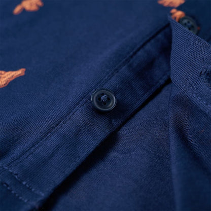 Kinderhemd Marineblau 104