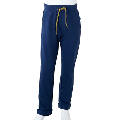 Kinderhose mit Kordelzug Marineblau 116