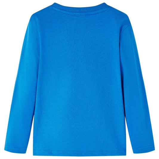 Kinder-Langarmshirt Kobaltblau 104