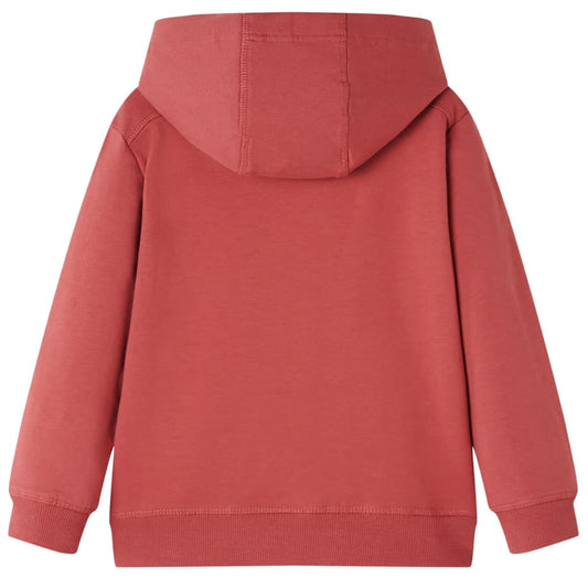Kinder-Kapuzenpullover Dunkelrot 116