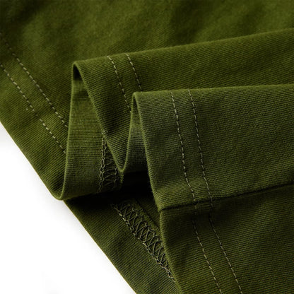 Kinder-Langarmshirt Dunkles Khaki 140