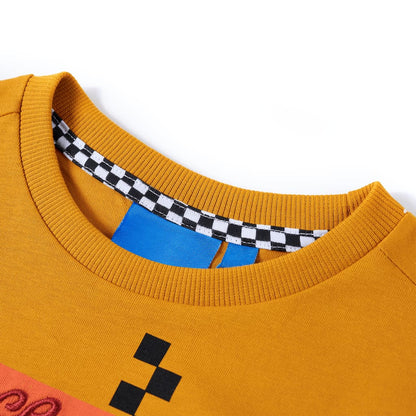 Kinder-Langarmshirt Ocker 140