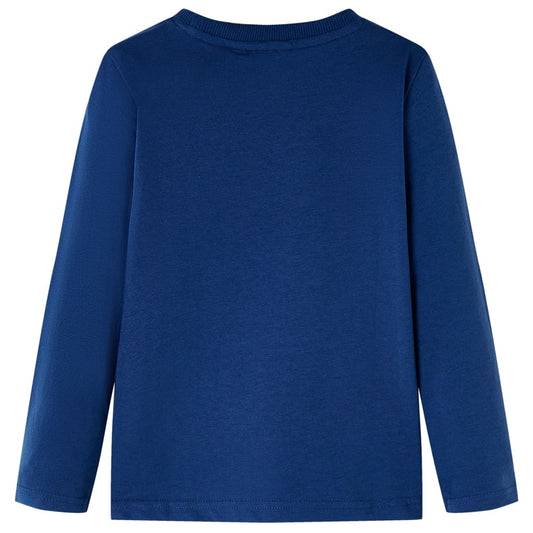 Kinder-Langarmshirt Jeansblau 92