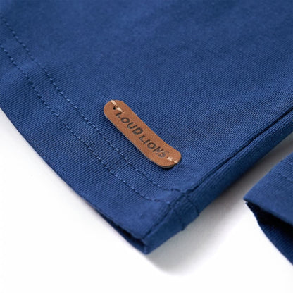 Kinder-Langarmshirt Jeansblau 104