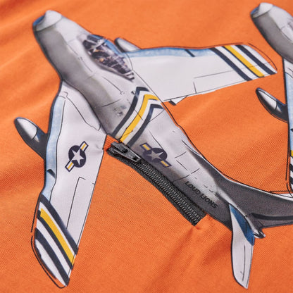 Kinder-Langarmshirt Dunkelorange 116