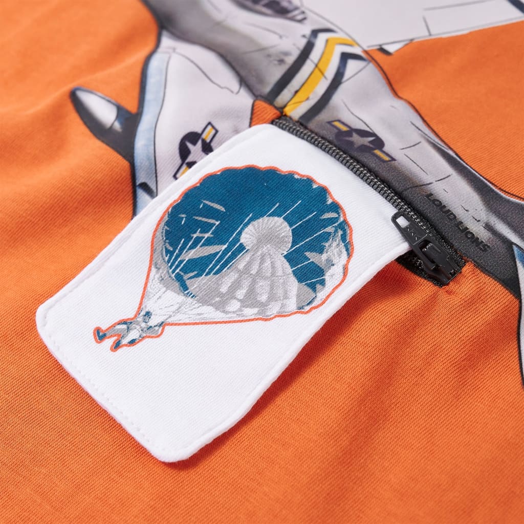 Kinder-Langarmshirt Dunkelorange 116