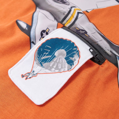 Kinder-Langarmshirt Dunkelorange 116