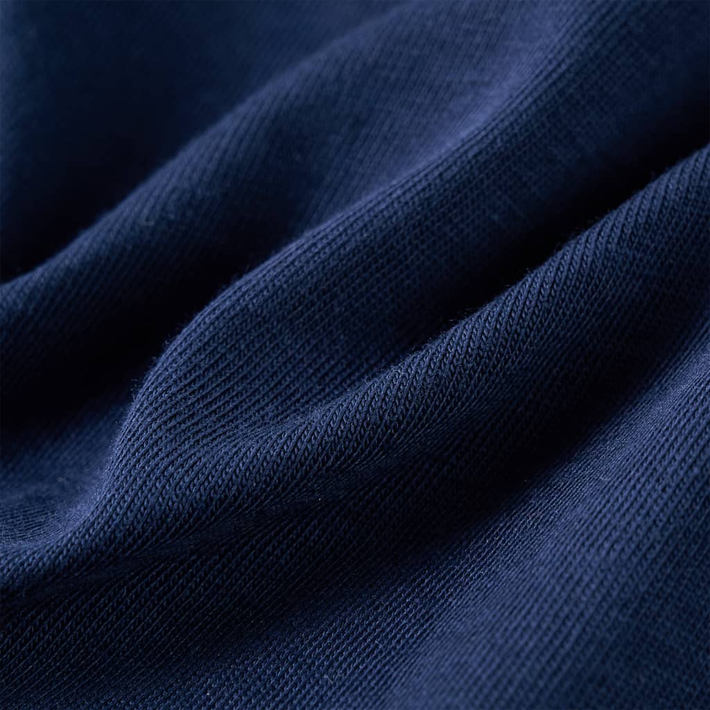 Kinder-Langarmshirt Marineblau 104