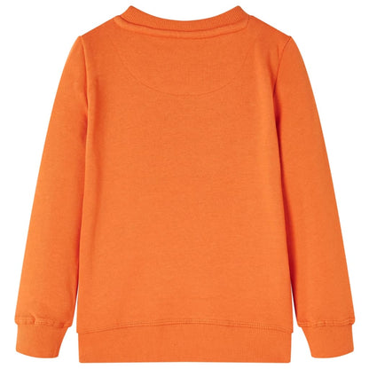 Kinder-Sweatshirt Dunkelorange 116