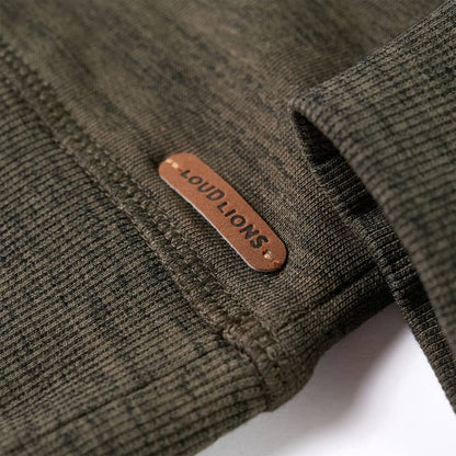 Kinder-Sweatshirt Dunkelkhaki Melange 92