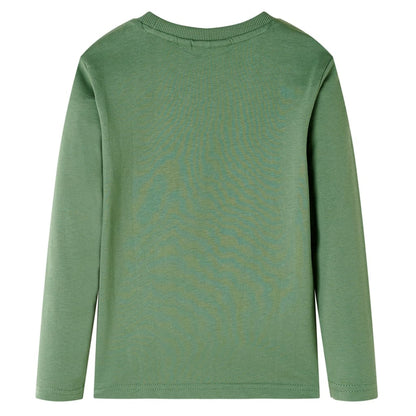 Kinder-Langarmshirt Helles Khaki 104