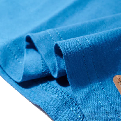 Kinder-Langarmshirt Petrolblau 104