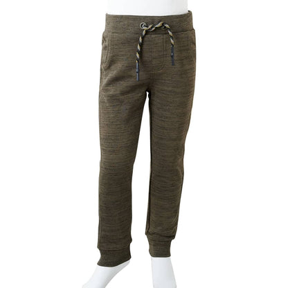 Kinder-Trainingshose Dunkles Khaki Melange 128