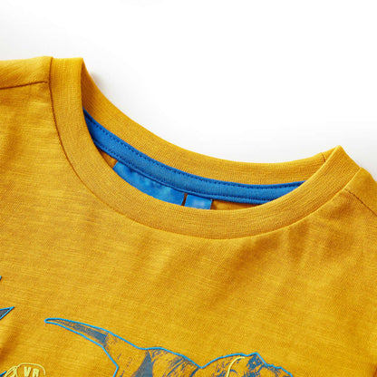 Kinder-Langarmshirt Ocker 104