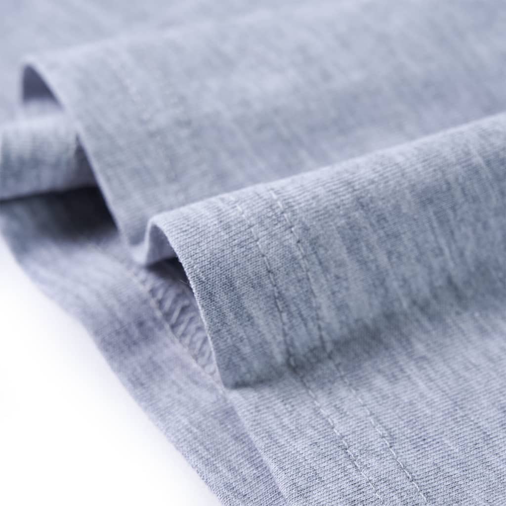 Kinder-Langarmshirt Grau Melange 140