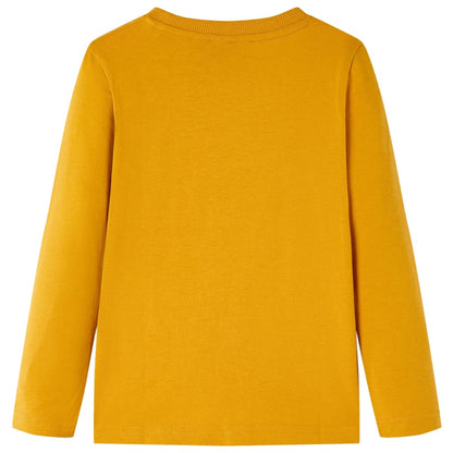 Kinder-Langarmshirt Ocker 116