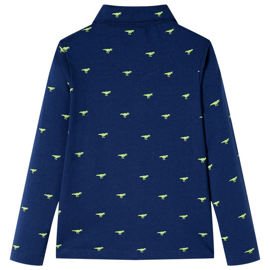 Kinderhemd Marineblau 104