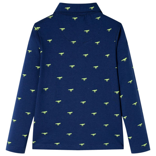 Kinderhemd Marineblau 116