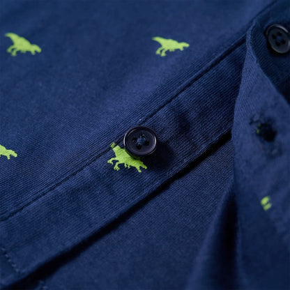 Kinderhemd Marineblau 116