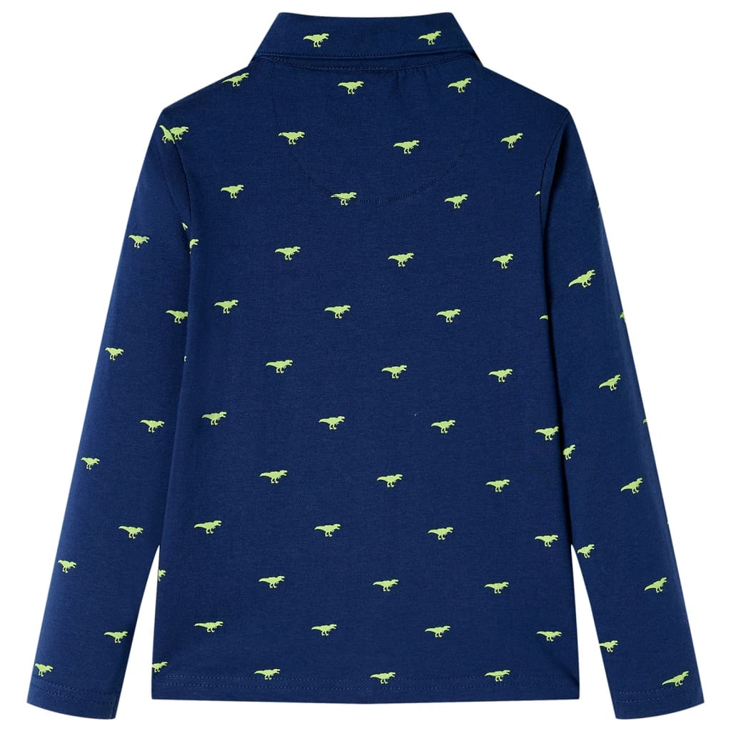 Kinderhemd Marineblau 140