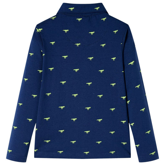 Kinderhemd Marineblau 140