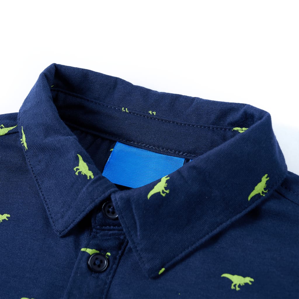 Kinderhemd Marineblau 140