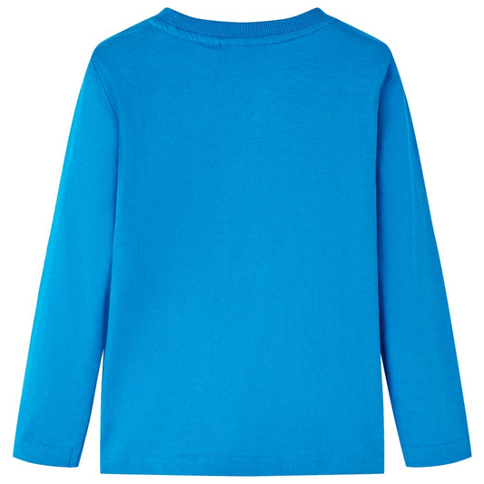 Kinder-Langarmshirt Kobaltblau 92