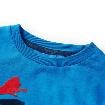 Kinder-Langarmshirt Kobaltblau 104