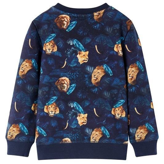 Kinder-Sweatshirt Marineblau 92