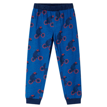 Kinderpyjama mit Langen Ärmeln Petrolblau 104