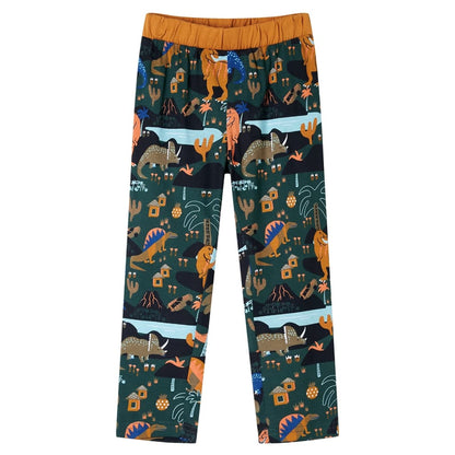 Kinderpyjama mit Langen Ärmeln Dunkelgrün 116