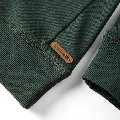 Kinder-Sweatshirt Dunkelgrün 104