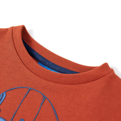 Kinder-Sweatshirt Rostbraun 140