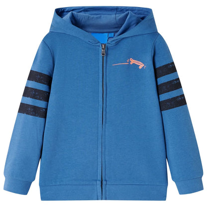 Kinder-Kapuzenpullover Blau 116