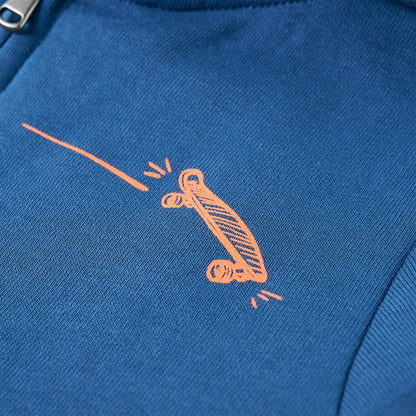 Kinder-Kapuzenpullover Blau 116