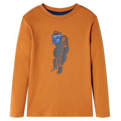 Kinder-Langarmshirt Dunkelocker 92