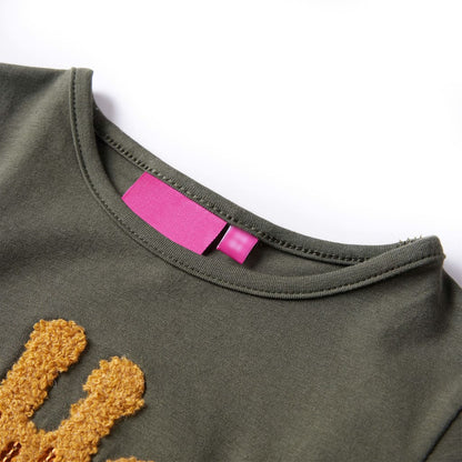 Kinder-Langarmshirt Khaki 116