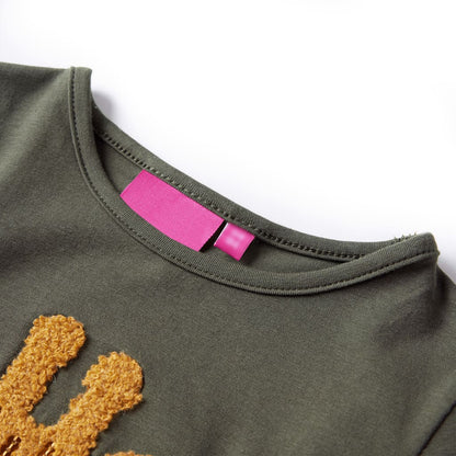 Kinder-Langarmshirt Khaki 128