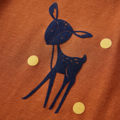 Kinder-Langarmshirt Cognac 140