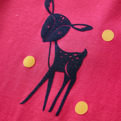 Kinder-Langarmshirt Knallrosa 140
