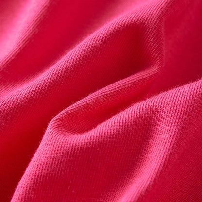 Kinder-Langarmshirt Knallrosa 140