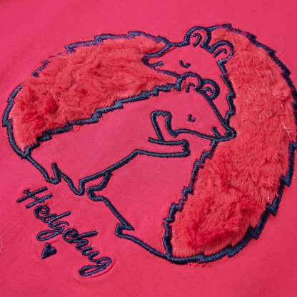 Kinder-Sweatshirt Knallrosa 116