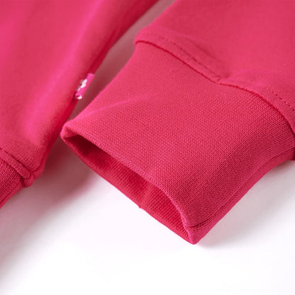 Kinder-Sweatshirt Knallrosa 140
