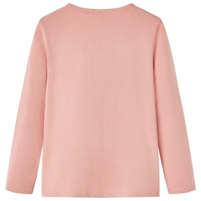 Kinder-Langarmshirt Hellrosa 116