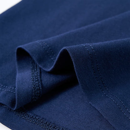 Kinder-Langarmshirt Marineblau 128