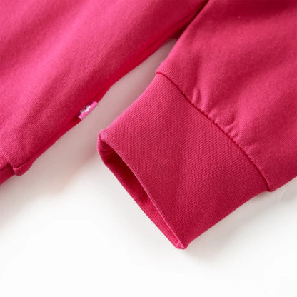 Kinder-Sweatshirt Knallrosa 116