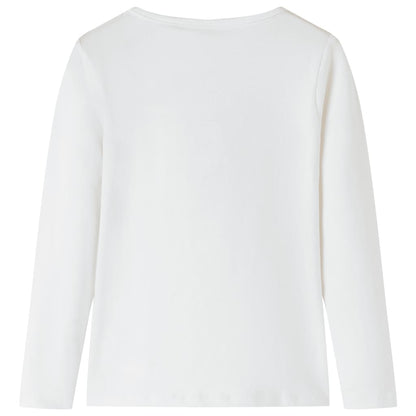 Kinder-Langarmshirt Ecru 104